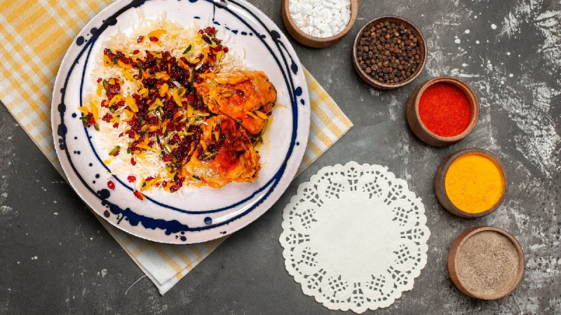 ادویه زرشک پلو با مرغ